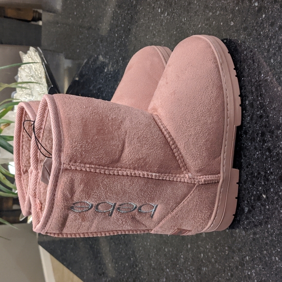 BEBE MICROSUEDE FAUX FUR LINED WINTER KIDS BOOT SIZE 3 NWT ❤ - Picture 3 of 8